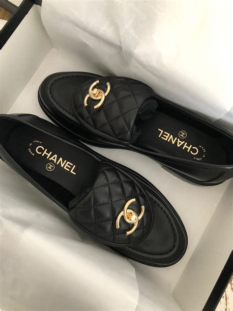 loafer chanel shoes women|chanel suede flats.